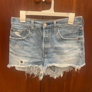 Levi’s 501 premium Distressed Denim Shorts